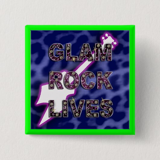 glazuur vierkante button 5,1 cm (Voorkant)