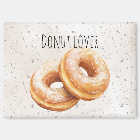 Glazuurdonuts Zoete Traktaties Magneet (Voorkant)