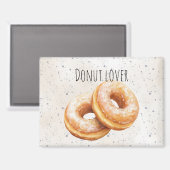 Glazuurdonuts Zoete Traktaties Magneet (Voorkant / Achterkant)