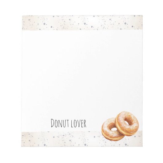 Glazuurdonuts Zoete Traktaties Notitieblok (Voorkant)