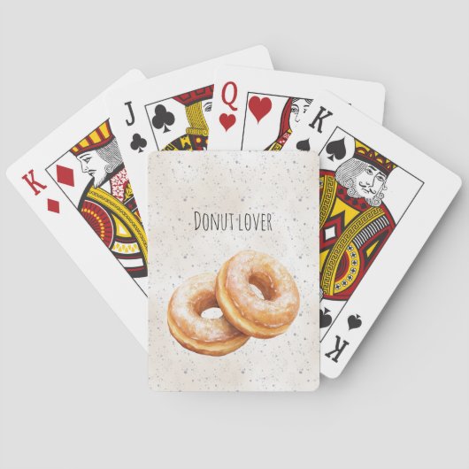 Glazuurdonuts Zoete Traktaties Pokerkaarten (Achterkant)