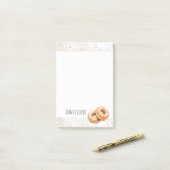 Glazuurdonuts Zoete Traktaties Post-it® Notes (Op bureau)