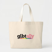 GLBT Ally Bag Grote Tote Bag (Voorkant)