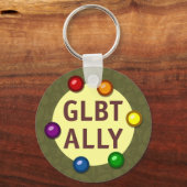 GLBT Ally Baubles Sleutelhanger (Voorkant)