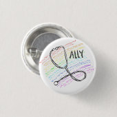 GLBT Ally Medicine pin Ronde Button 3,2 Cm (Voorkant /achterkant)