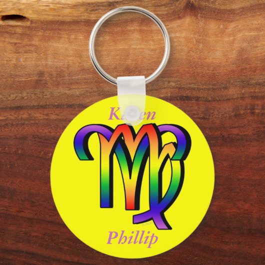 GLBT Aries en virgo Sleutelhanger (Voorkant)