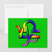GLBT Capricorn & Libra Briefkaart (Voorkant / Achterkant)