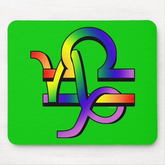 GLBT Capricorn & Libra Muismat (Voorkant)