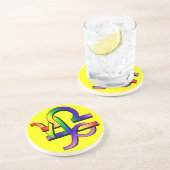 GLBT Capricorn & Libra Zandsteen Onderzetter (Zijkant)