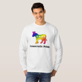 GLBT Democratische Pride (2) T-shirt (Voorkant volledig)