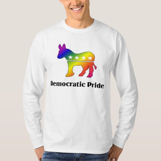 GLBT Democratische Pride (2) T-shirt (Voorkant)