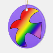 GLBT Dove Keramisch Ornament (Links)