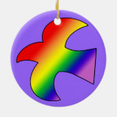 GLBT Dove Keramisch Ornament (Achterkant)