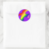 GLBT Dove Ronde Sticker (Tas)