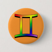 GLBT Gemini Ronde Button 5,7 Cm (Voorkant)