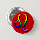 GLBT Leo Ronde Button 5,7 Cm (Voorkant /achterkant)