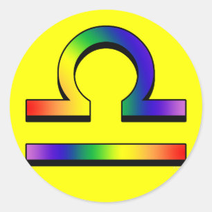 GLBT Libra Ronde Sticker