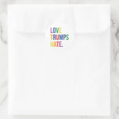 GLBT Love Trumps Hate Ronde Sticker (Tas)