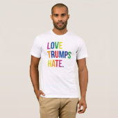 GLBT Love Trumps Hate T-shirt (Voorkant volledig)