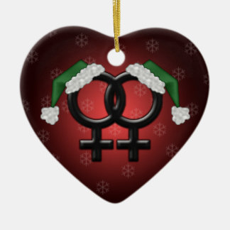 GLBT-mas - Lesbian Red Keramisch Ornament
