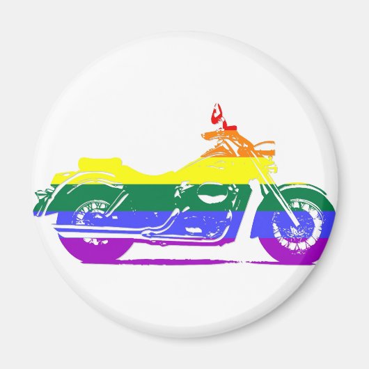 GLBT Motorcycle Pride Magneet (Voorkant)