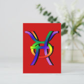 GLBT Pisces & Taurus Briefkaart (Staand voorkant)