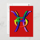 GLBT Pisces & Taurus Briefkaart (Voorkant / Achterkant)
