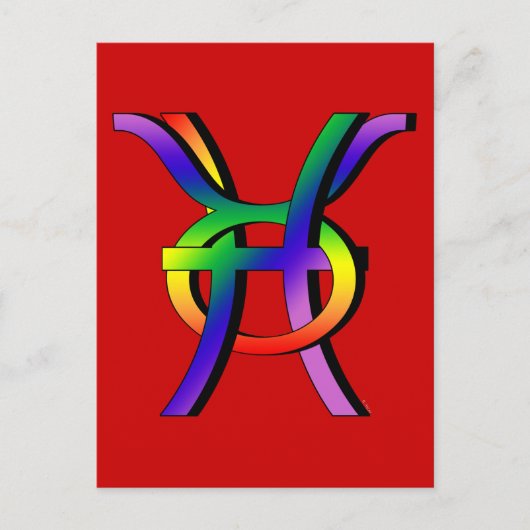 GLBT Pisces & Taurus Briefkaart (Voorkant)