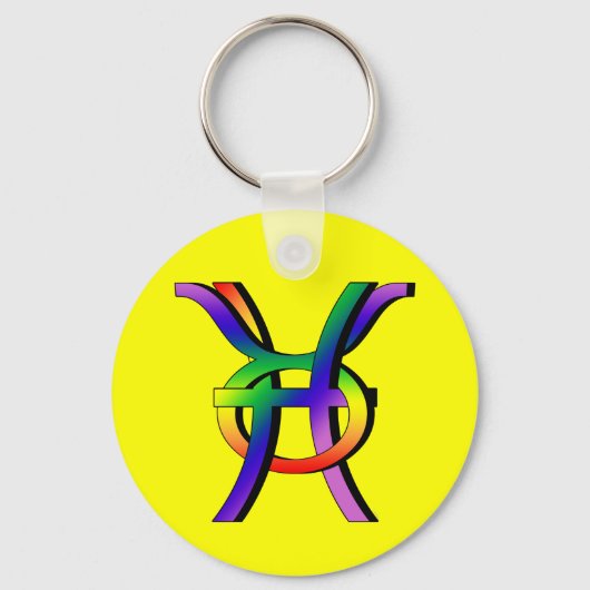 GLBT Pisces & Taurus Sleutelhanger (Voorkant)