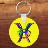 GLBT Pisces & Taurus Sleutelhanger (Voorkant)