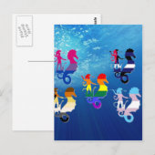 GLBT Pride School of Seapaarden Briefkaart (Voorkant / Achterkant)