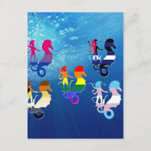GLBT Pride School of Seapaarden Briefkaart