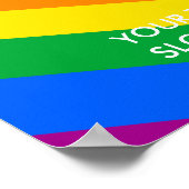 GLBT Pride Stripes 2 Poster (Hoek)
