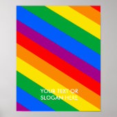 GLBT Pride Stripes 2 Poster (Voorkant)