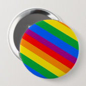 GLBT Pride Stripes 2 Ronde Button 4,0 Cm (Voorkant /achterkant)