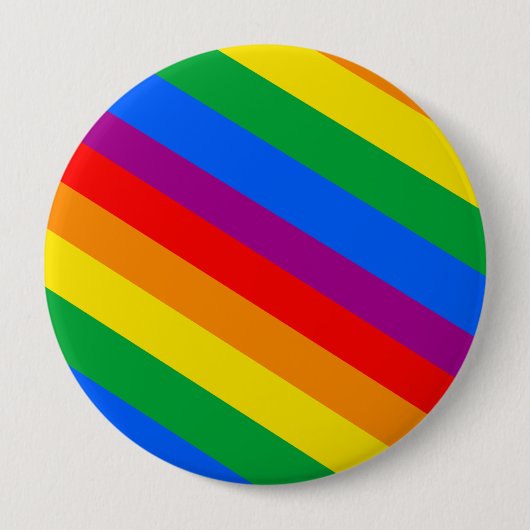 GLBT Pride Stripes 2 Ronde Button 4,0 Cm (Voorkant)
