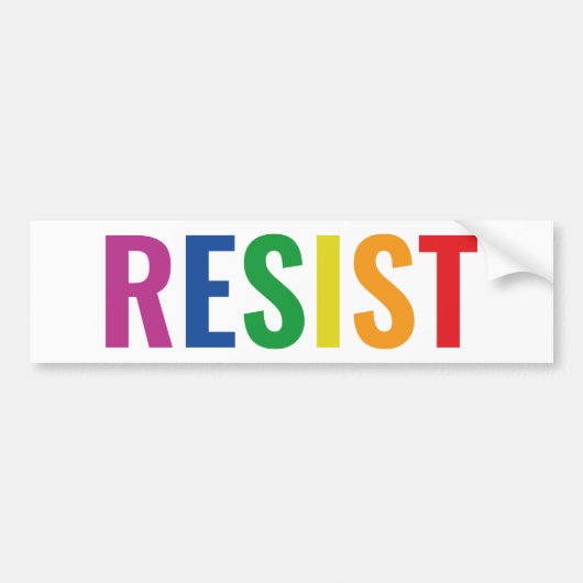 Glbt Resist Bumpersticker (Voorkant)