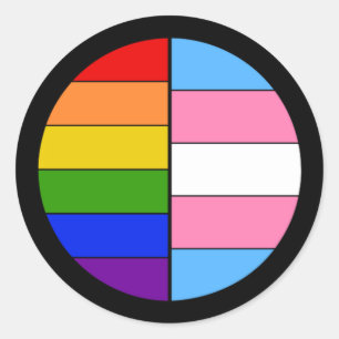 GLBT Solidariteitssticker Ronde Sticker