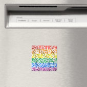 GLBT WORD PATROON WIT - PNG.NL MAGNEET (Insitu (Vaatwasser))