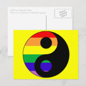 GLBT YinYang Briefkaart (Voorkant / Achterkant)