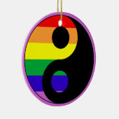GLBT YinYang Keramisch Ornament (Rechts)