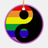 GLBT YinYang Keramisch Ornament (Achterkant)
