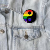 GLBT YinYang Ronde Button 5,7 Cm (In situ)