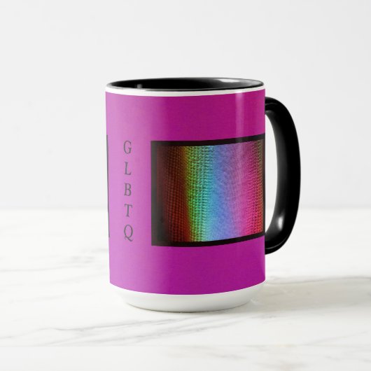 GLBTQ met LED-wasverlichting Mok (Voorkant rechts)