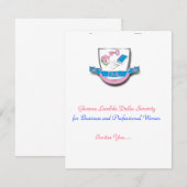 GLD-uitnodigingen Kaart (Voorkant / Achterkant)