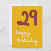 GLEAM GLADE - Birthday Floral Invitation Kaart (Voorkant)