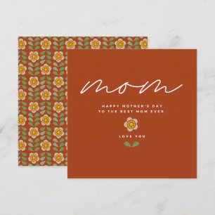 GLEAM GLADE - Moederdag Floral Invitation Kaart