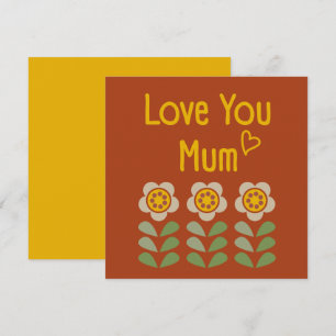GLEAM GLADE - Moederdag Floral Invitation Kaart