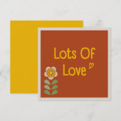 GLEAM GLADE - Moederdag Floral Invitation Kaart (Voorkant / Achterkant)