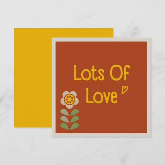 GLEAM GLADE - Moederdag Floral Invitation Kaart (Voorkant / Achterkant)